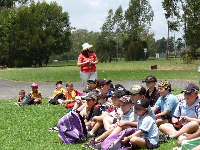 School children at Bents Basin festival, 2011